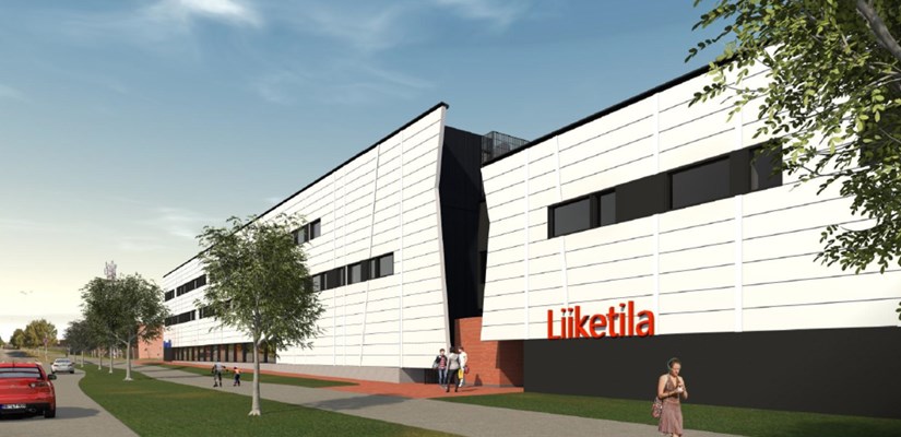 Visualisointi Alasintien liikerakennuksesta Visualisointi Alasintien liikerakennuksesta