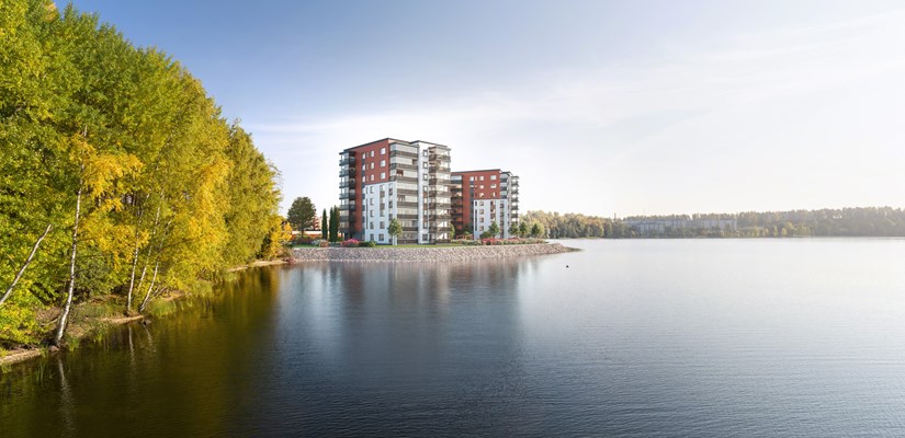 As. Oy Lappeenrannan Matruusi rakennetaan aivan Saimaan rannalle. 