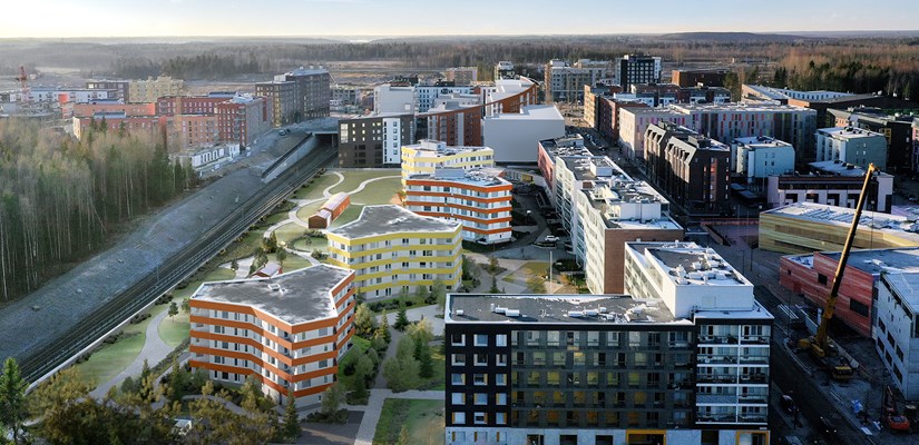 Timanttikujan tähtitalot muodostavat Vantaan Kivistöön värikkään kokonaisuuden. Timanttikujan tähtitalot muodostavat Vantaan Kivistöön värikkään kokonaisuuden.