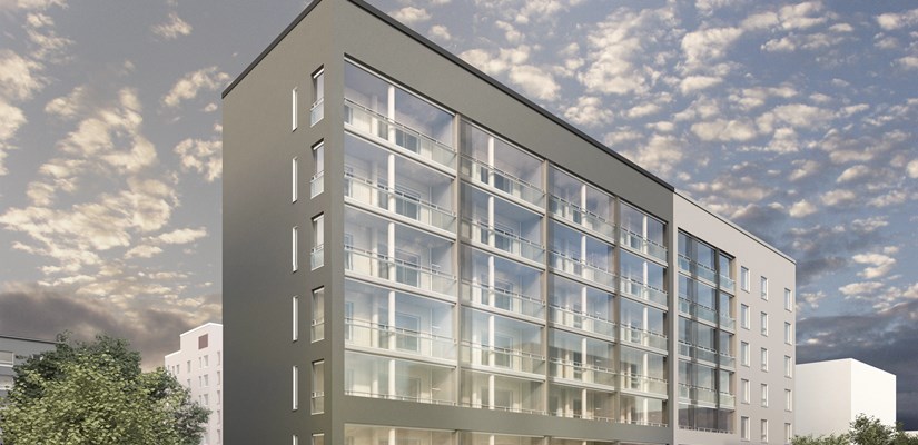 Havainnekuva As. Oy Tampereen Siivekkeenkatu 3 -kohteesta. Kuva: Arkkitehtipalvelu Havainnekuva As. Oy Tampereen Siivekkeenkatu 3 -kohteesta. Kuva: Arkkitehtipalvelu