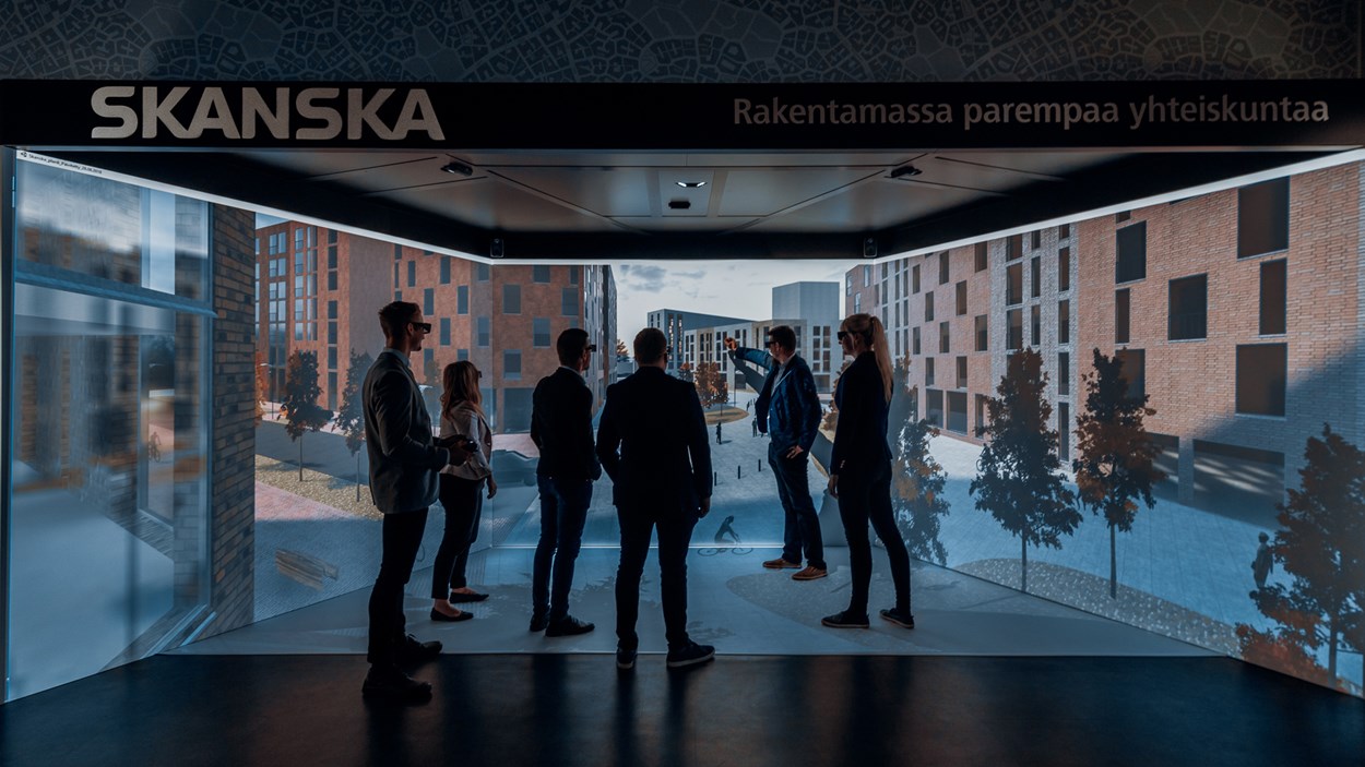 Cave-tila Skanskan pääkonttorilla