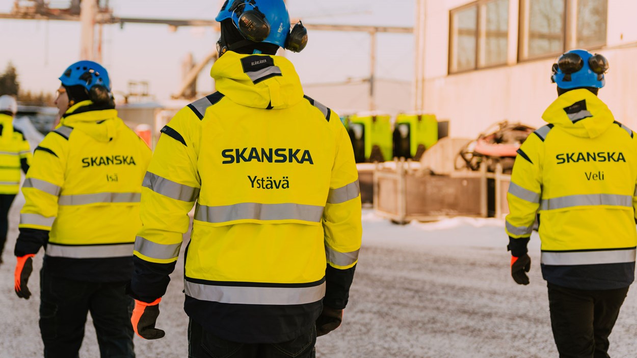 Skanskalla on käynnistetty turvallisuuskulttuurin kehittämishanke LIFE – minä välitän. 