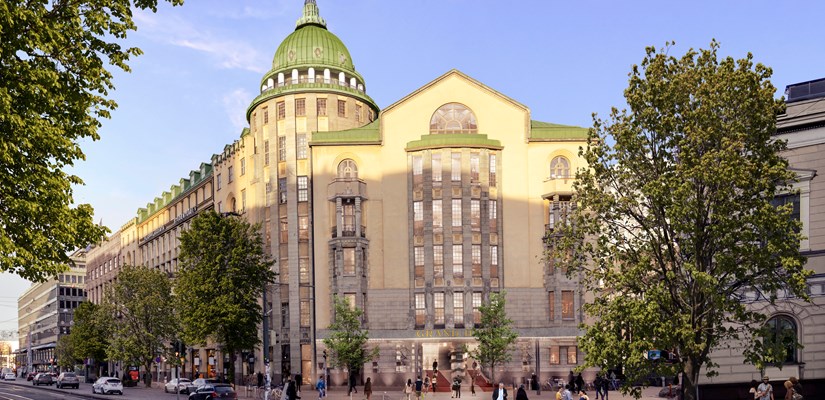 Hyatt-ketjuun kuuluvan Grand Hansan ovet avautuvat asiakkaille arviolta kesällä 2023. Kuva: Arkkitehdit Soini & Horto Oy Hyatt-ketjuun kuuluvan Grand Hansan ovet avautuvat asiakkaille arviolta kesällä 2023. Kuva: Arkkitehdit Soini & Horto Oy