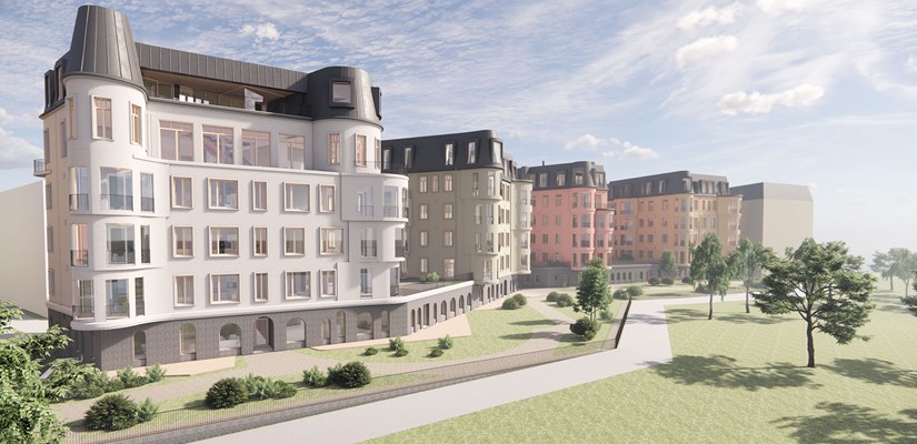 Kohteessa hyödynnetään Skanskan maailmanlaajuista osaamista ja yhteistyötä esimerkiksi kennoharkkorakenteen laadun ja työtekniikan ja -turvallisuuden osalta. Kuva: Huttunen-Lipasti Arkkitehdit Oy Kohteessa hyödynnetään Skanskan maailmanlaajuista osaamista ja yhteistyötä esimerkiksi kennoharkkorakenteen laadun ja työtekniikan ja -turvallisuuden osalta. Kuva: Huttunen-Lipasti Arkkitehdit Oy