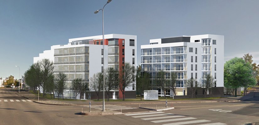 Järvenpään Urheilukatu 15 nousee Tuusulanjärven rantaan Järvenpään Urheilukatu 15 nousee Tuusulanjärven rantaan