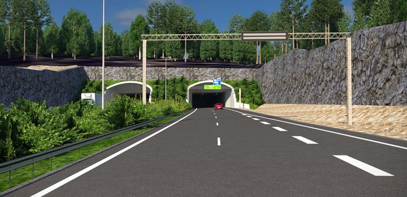 Lahden eteläinen kehätie, Liipolan tunnelin itäinen suuaukko Lahden eteläinen kehätie, Liipolan tunnelin itäinen suuaukko