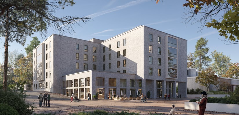 Kuusikerroksiseen palvelukeskukseen tulee 104 asuntoa, jotka toimivat ryhmäkoti-mallilla.  Kuusikerroksiseen palvelukeskukseen tulee 104 asuntoa, jotka toimivat ryhmäkoti-mallilla.