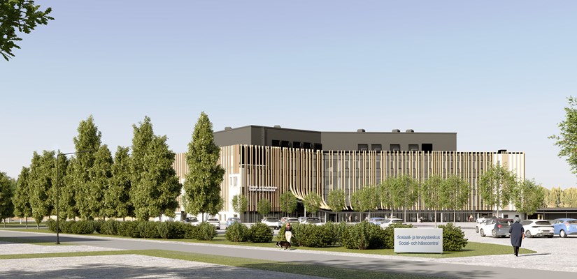 Ulkovisualisointi Mariankadulta, kuva: Raami Arkkitehdit Ulkovisualisointi Mariankadulta, kuva: Raami Arkkitehdit