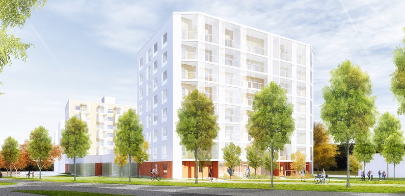 Havainnekuva As. Oy Espoon Itäviitasta. Kuva: Arkkitehdit Anttila & Rusanen Oy Havainnekuva As. Oy Espoon Itäviitasta. Kuva: Arkkitehdit Anttila & Rusanen Oy