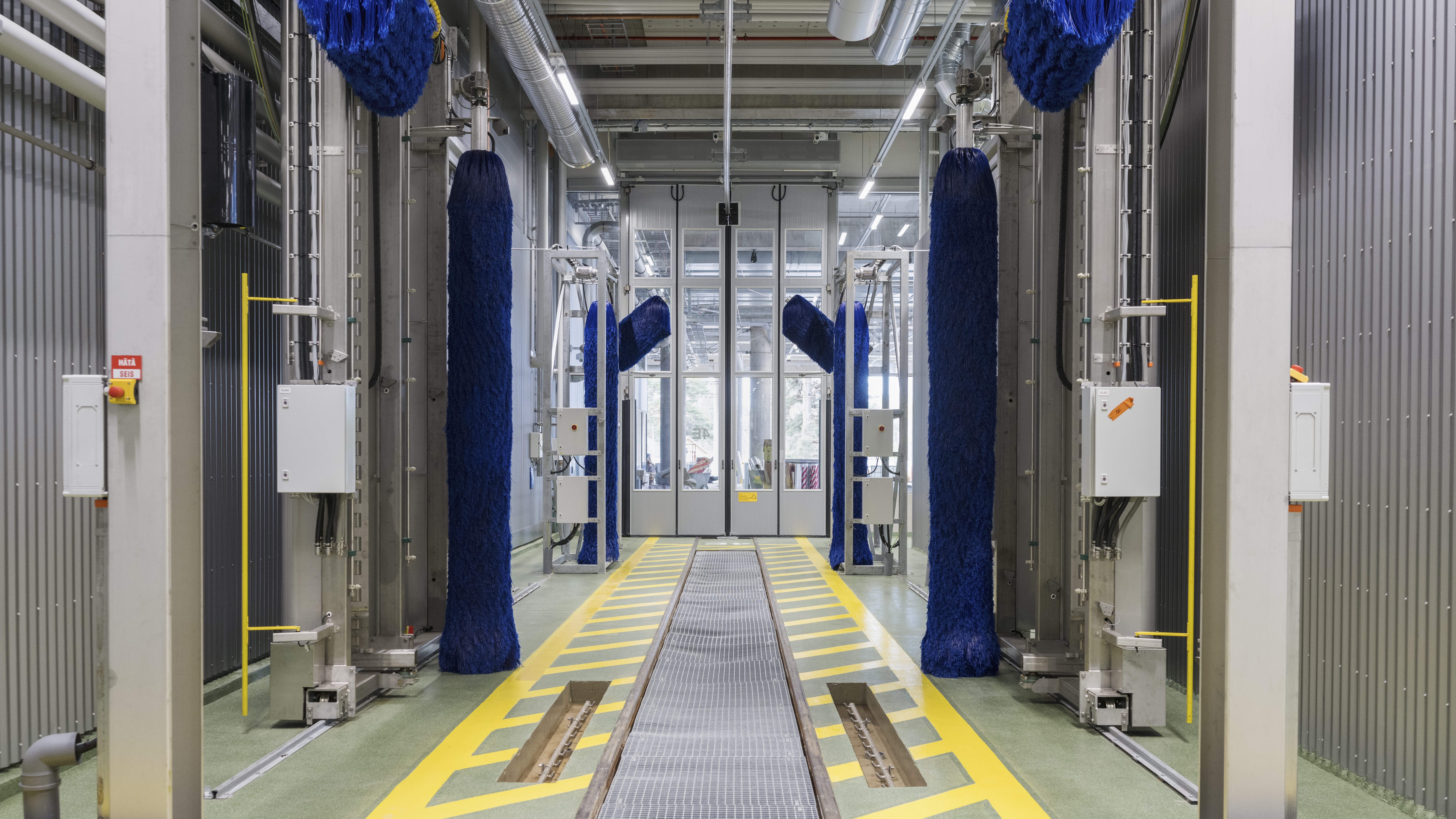 Varikolla on tilat päivittäistä huoltoa ja puhdistusta varten.