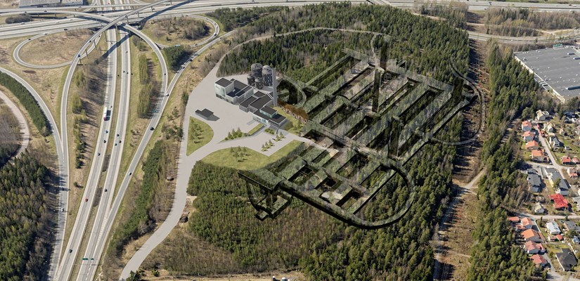 Puhdistamon maanpäällisen osan lisäksi kokonaisuuteen kuuluvat mittavat maanalaiset osat, jotka muodostuvat neljästä puhdistuslinjasta ja erilaisista huoltokäytävistä. Kuva: Tampereen Seudun Keskuspuhdistamo Oy / Ramboll Puhdistamon maanpäällisen osan lisäksi kokonaisuuteen kuuluvat mittavat maanalaiset osat, jotka muodostuvat neljästä puhdistuslinjasta ja erilaisista huoltokäytävistä. Kuva: Tampereen Seudun Keskuspuhdistamo Oy / Ramboll