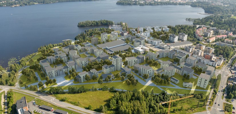 Ilmakuva Härmälänrannan alueesta Ilmakuva Härmälänrannan alueesta