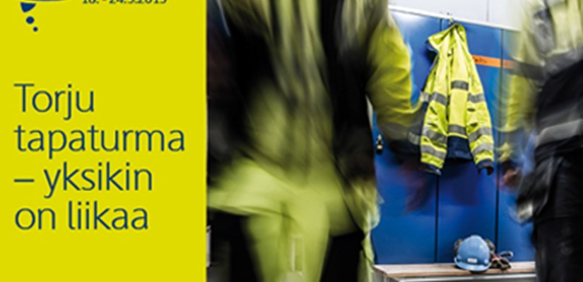 Rakennusalan yhteistä työturvallisuusviikkoa vietetään 18.-22.5.2015. Rakennusalan yhteistä työturvallisuusviikkoa vietetään 18.-22.5.2015.