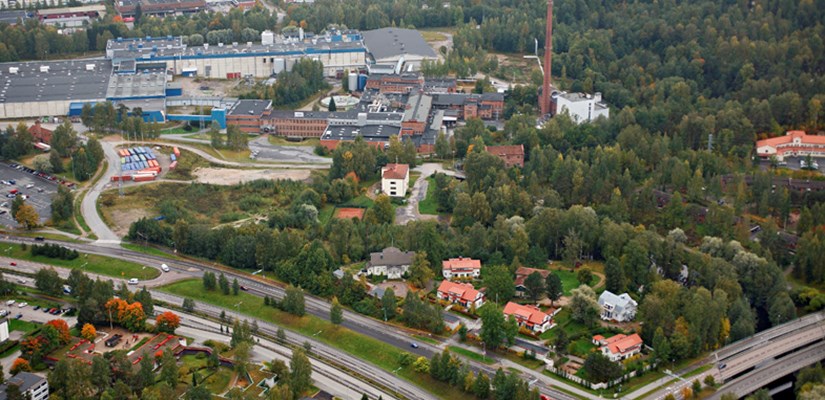 Ilmakuva Kankaan alueesta Ilmakuva Kankaan alueesta