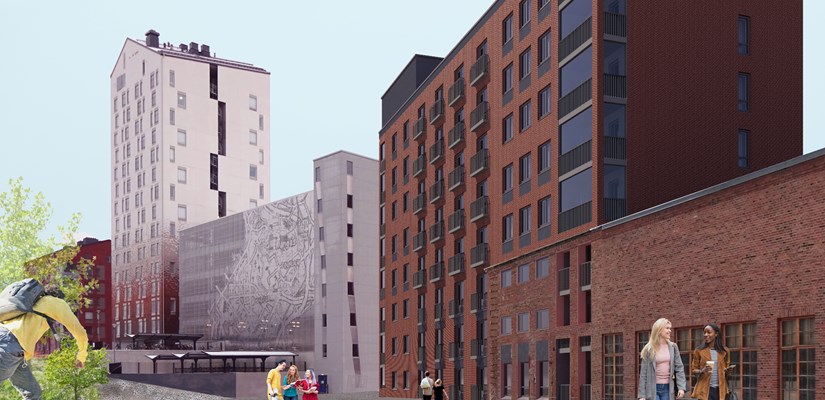 Skanska rakentaa LähiTapiolalle 139 vuokra-asuntoa Kankaan vanhan paperitehtaan läheisyyteen osoitteeseen Pergamenttitori 3. Skanska rakentaa LähiTapiolalle 139 vuokra-asuntoa Kankaan vanhan paperitehtaan läheisyyteen osoitteeseen Pergamenttitori 3.